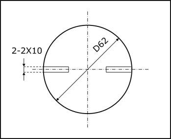 Test of the influence of chamfering angle